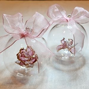 Hand Crafted glass ornaments
